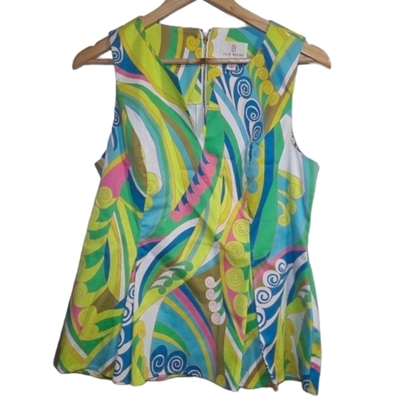 Julie Brown NYC Sleeveless Retro Top Size Small - Picture 1 of 10